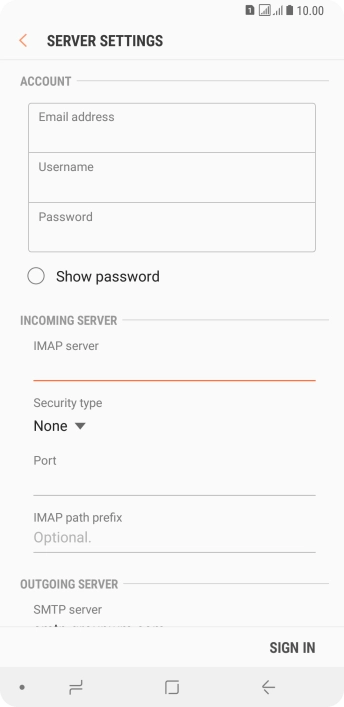 Press the drop down list below 