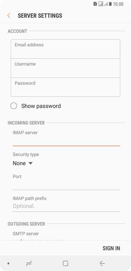 Press the drop down list below 