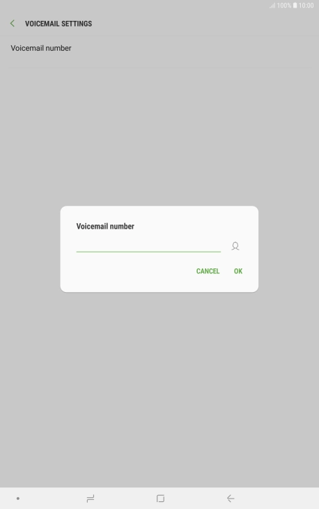 Key in +447953222222 and press OK.