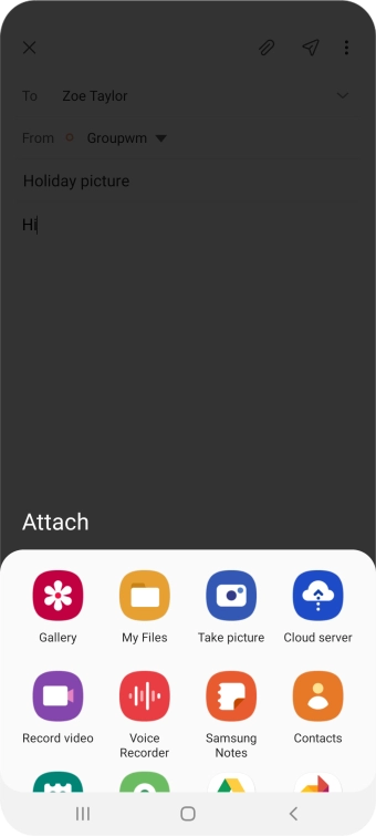 Press My Files and go to the required folder.