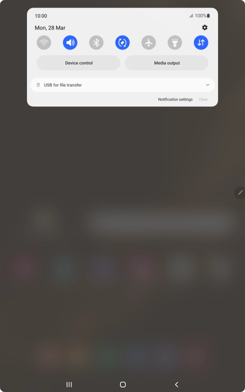 Press the drop down list.