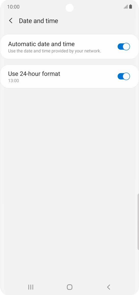 Press the Home key to return to the home screen.
