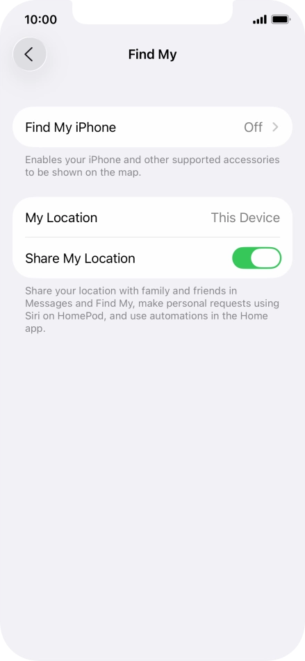 Press Find My iPhone.