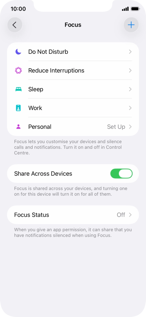Press Do Not Disturb.
