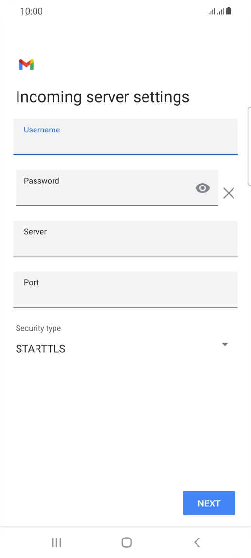 Press the field below 