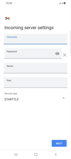 Press the field below 