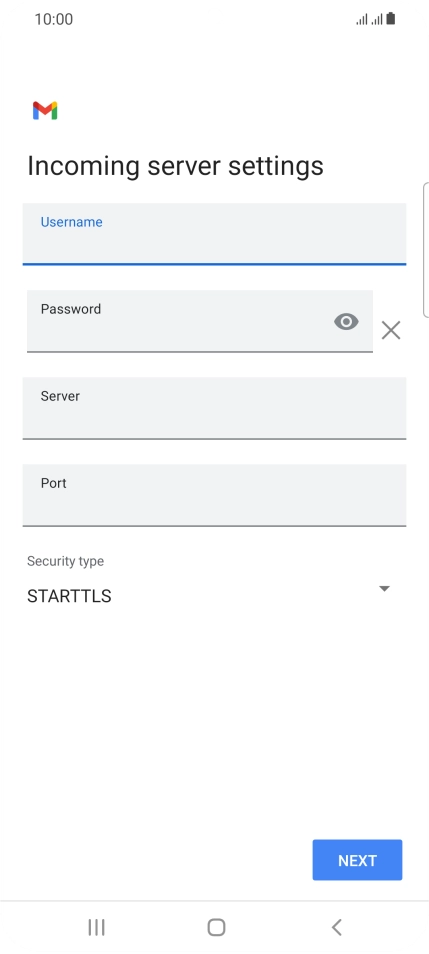 Press the field below 