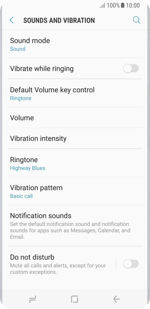 Press the Home key to return to the home screen.