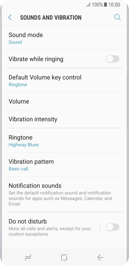 Press the Home key to return to the home screen.