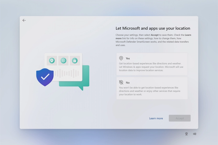 Click the required setting.