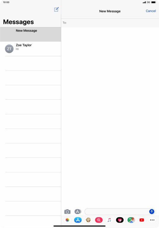 Press the field next to 