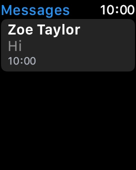 Press the required text message.