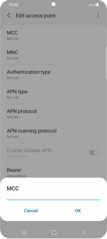 Key in 234 and press OK.