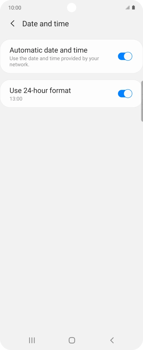 Press the Home key to return to the home screen.