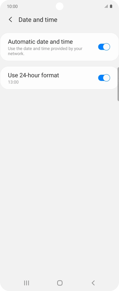 Press the Home key to return to the home screen.