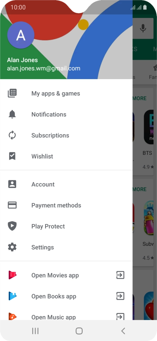 Press My apps & games.