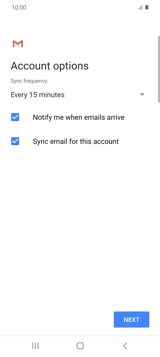 Press the drop down list below 