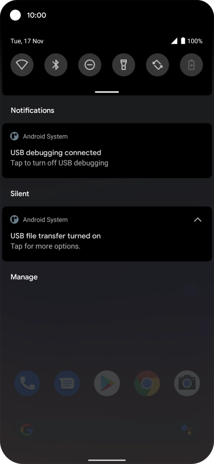 Press Tap for more options..