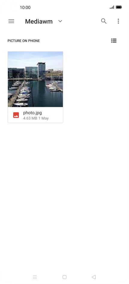 Press the required file.