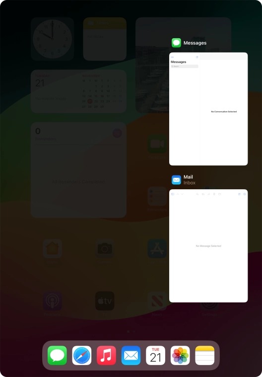 Slide upwards on the required application to end it.