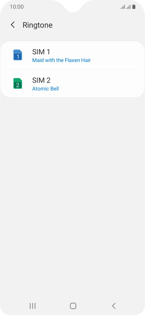 Press the Home key to return to the home screen.