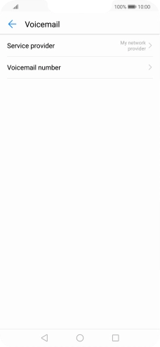 Press Voicemail number.