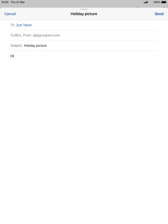 Press and hold the text input field until a pop-up menu is displayed.