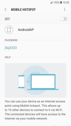 Press the menu icon.