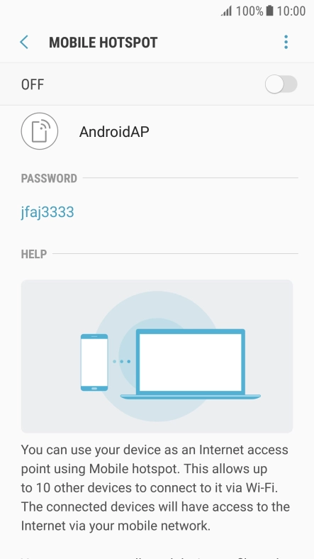 Press the menu icon.