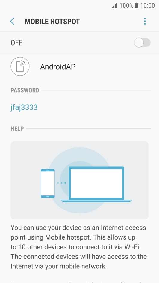 Press the menu icon.