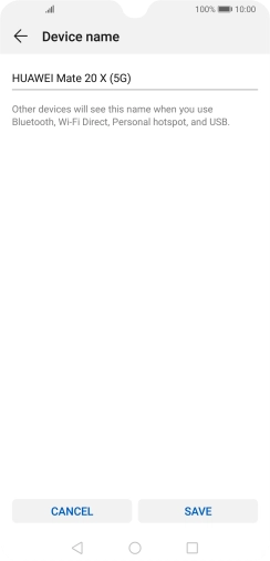 Key in the required Wi-Fi hotspot name and press SAVE.