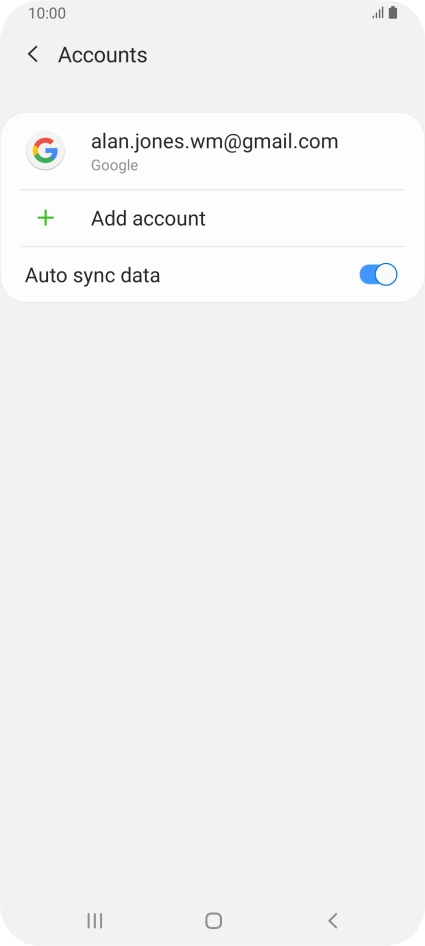Press the Home key to return to the home screen.