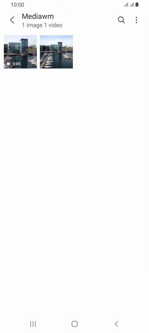 Press and hold any picture or video clip.