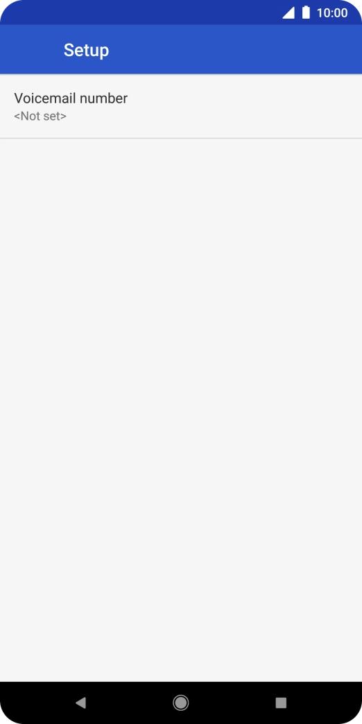 Press Voicemail number.