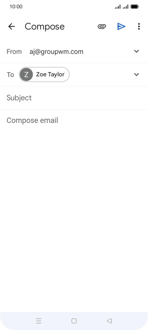 Press Subject and key in the required subject.