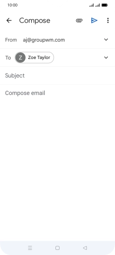 Press Subject and key in the required subject.