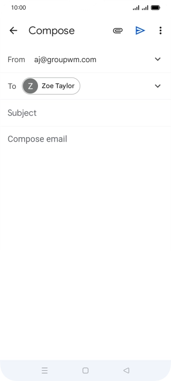 Press Subject and key in the required subject.
