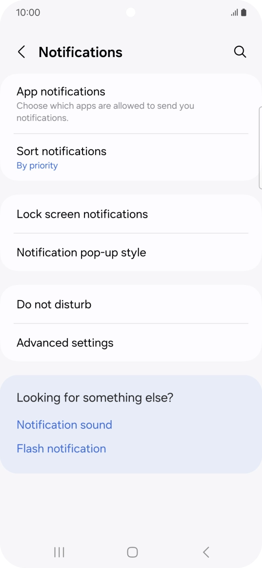 Press App notifications.