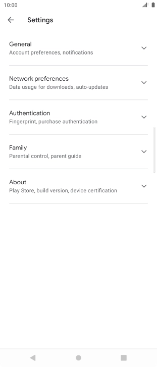Press Network preferences.