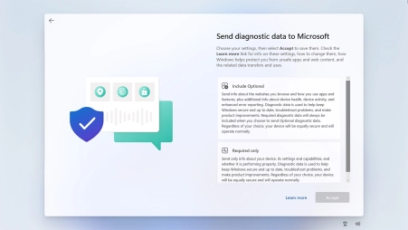 Click the required setting.