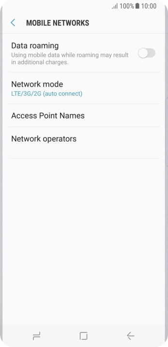 Press Access Point Names.