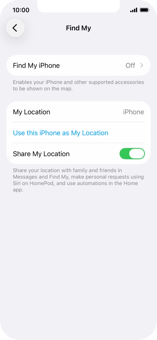 Press Find My iPhone.