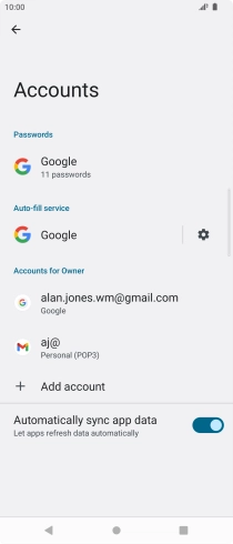 Press the Home key to return to the home screen.