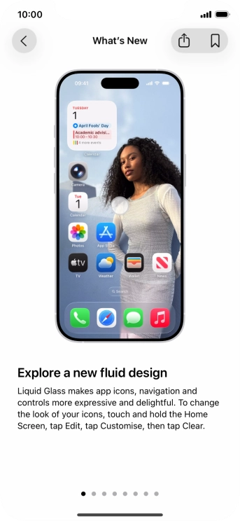Slide your finger upwards starting from the bottom of the screen to return to the home screen.