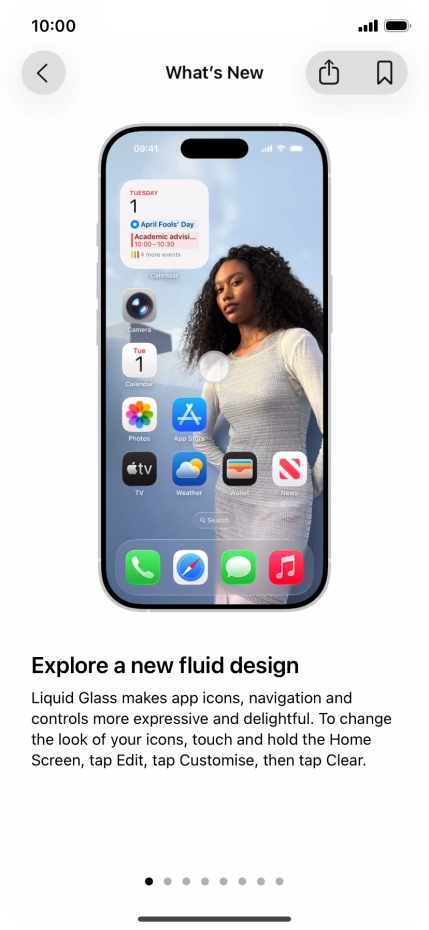 Slide your finger upwards starting from the bottom of the screen to return to the home screen.
