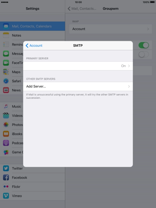 Press the field below 