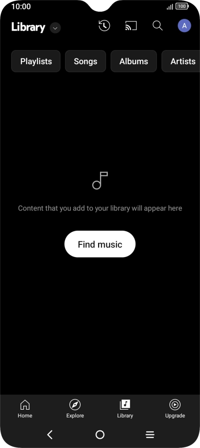 Press the drop down list.