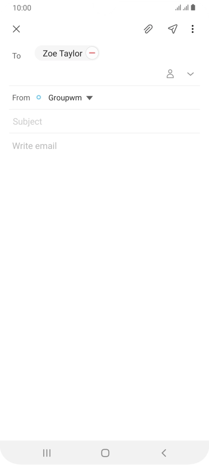 Press Subject and key in the required subject.