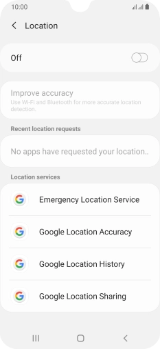 Press the indicator to turn the function on or off.