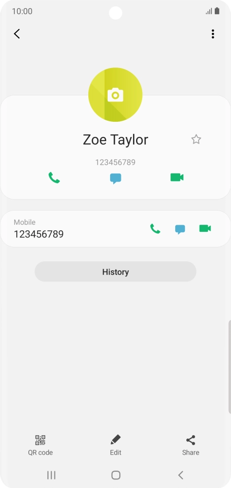 Press the Home key to return to the home screen.